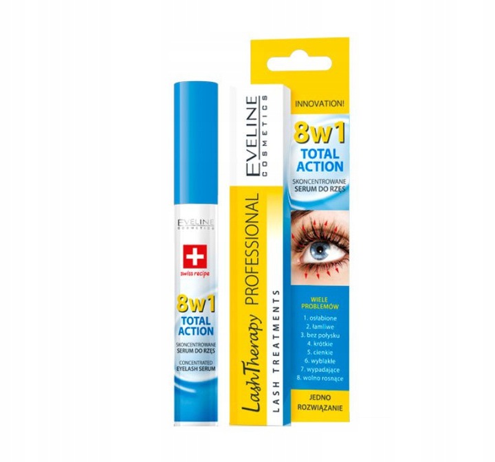 

Eveline Total Action 8W1 Serum Odżywka Do Rzęs