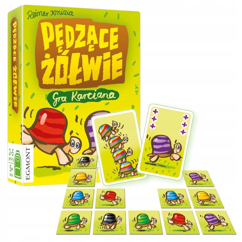 EGMONT PĘDZĄCE ŻÓŁWIE GRA RODZINNA DO PLECAKA 5+