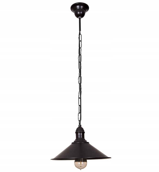 Závěsná lampa ve tvaru klobouku stříšky je ideální nad pracovní plochu Reno