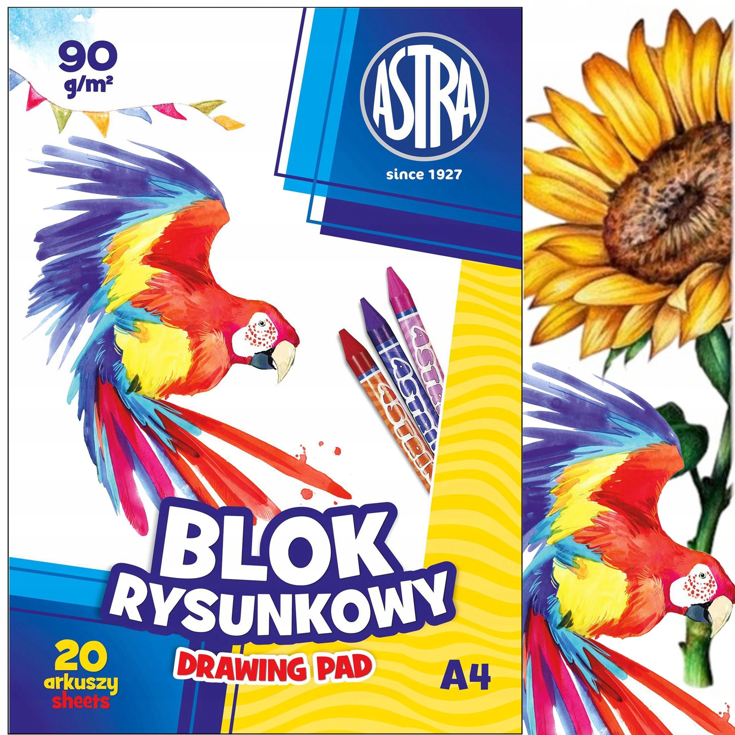 5x20 KARTEK ASTRA MARKOWY BLOK RYSUNKOWY BIAŁY 100 KARTEK FORMAT A4 90g/m2 EAN (GTIN) 5901137132563