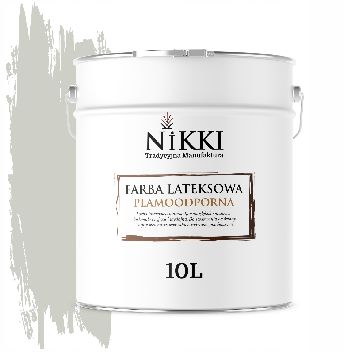 Latexová Farba Odolná Voči Škvrnám Farba Khaki Svetlá H1762 10L Mat