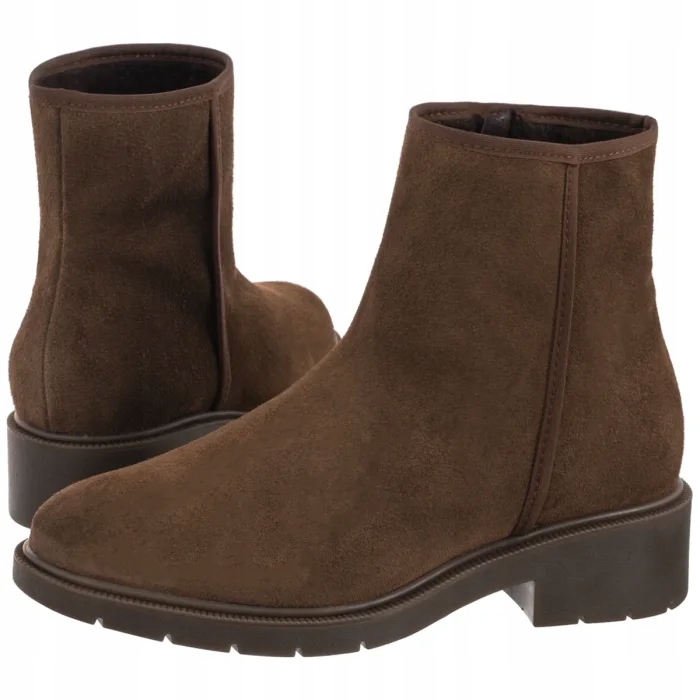 Dámské Klasické Kožené Boty Kotníkové Boty Ryłko Hnědé A3VN0_X_ _2TA