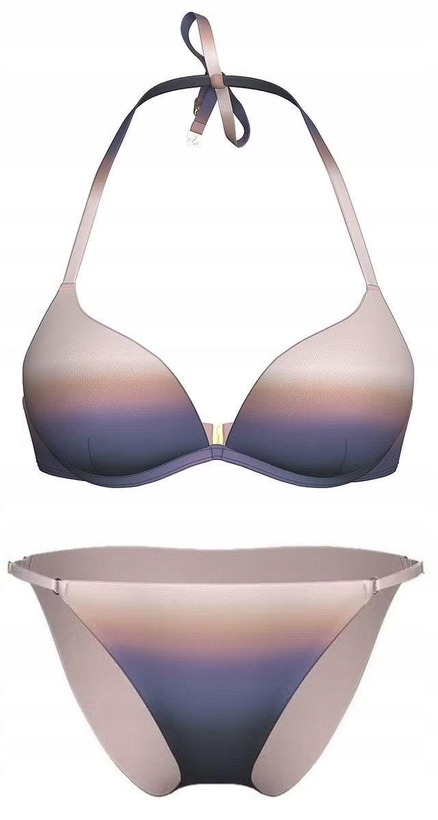 Plavky Victoria's Secret – horní část push-up a kalhotky ombre 75C/M