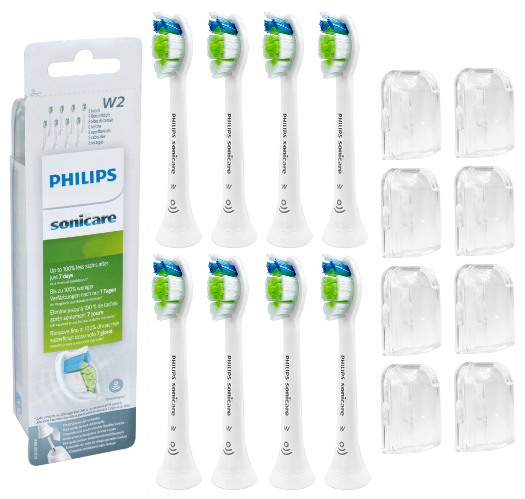 8x Końcówka Philips HX6068 Sonicare Diamond Clean Do Szczoteczki Sonicznej