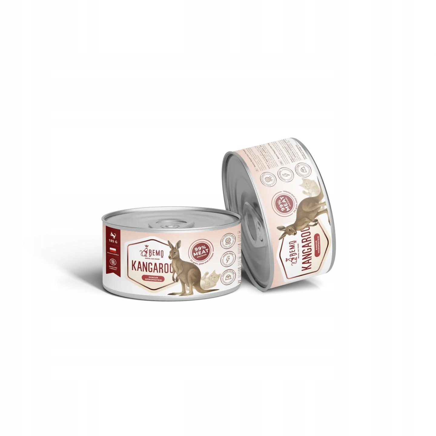 Bemo Royal Cat Food Kangaroo karma dla Kota z Kangura 185g zestaw 12szt