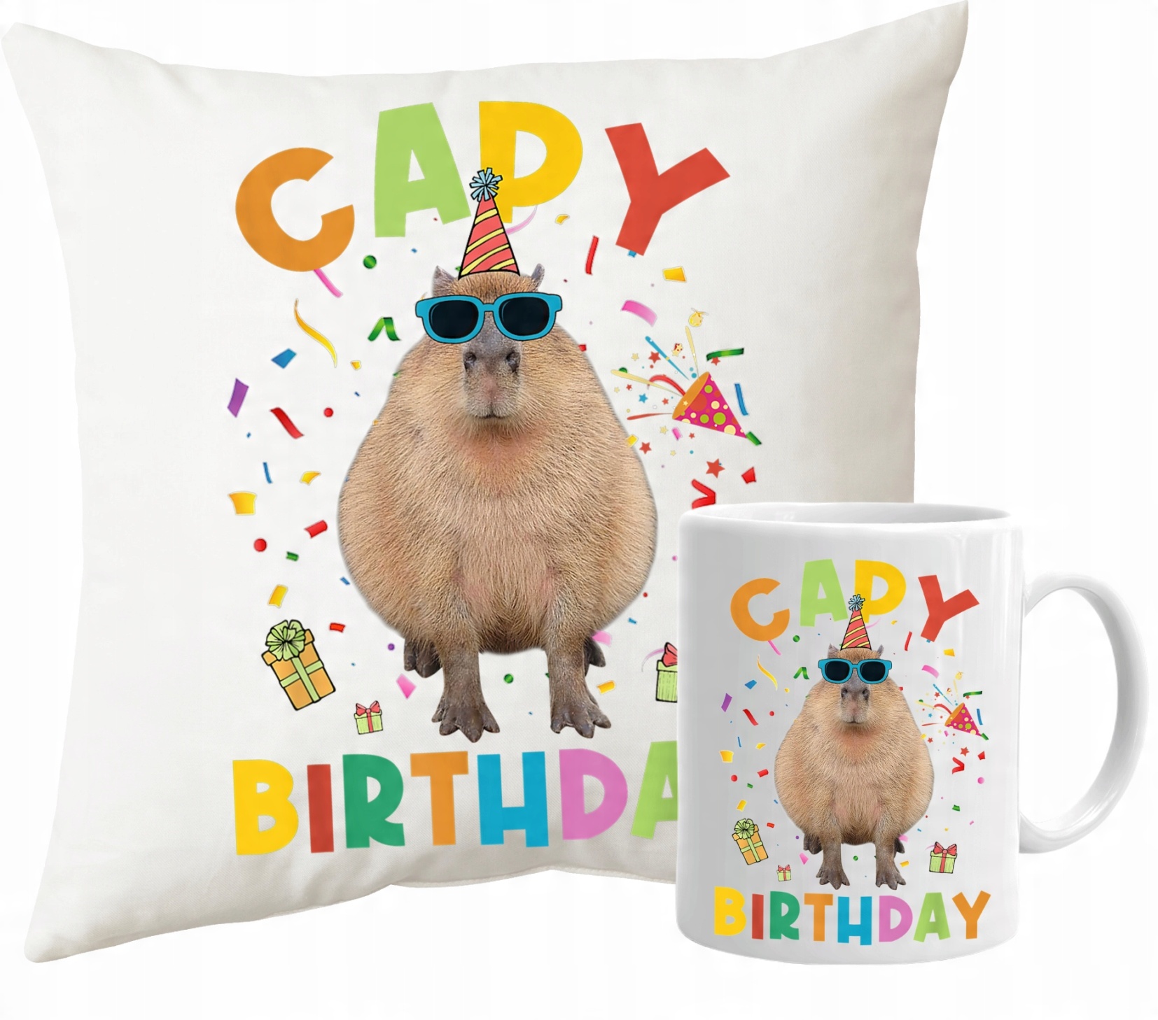 

Kubek Poduszka na Kapibara Urodziny Capybirthday