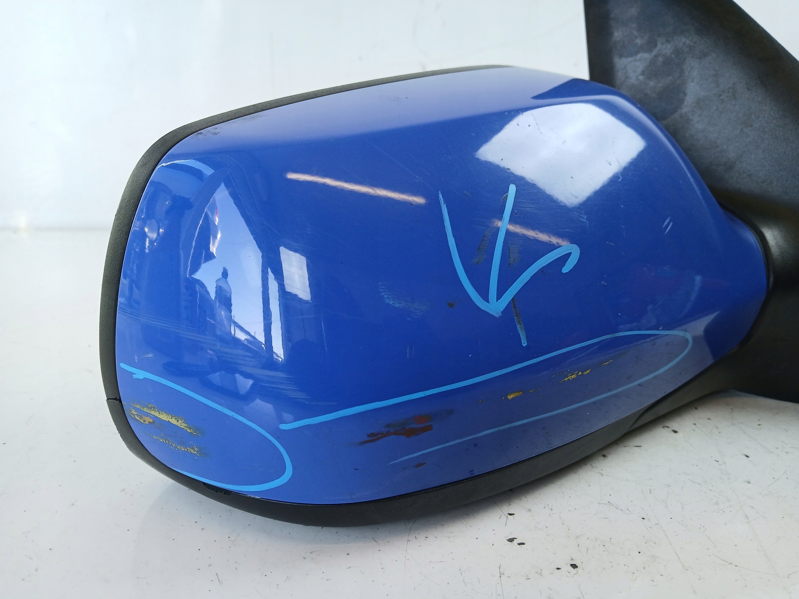 MAZDA 2 DY mirror right 5 PIN blue