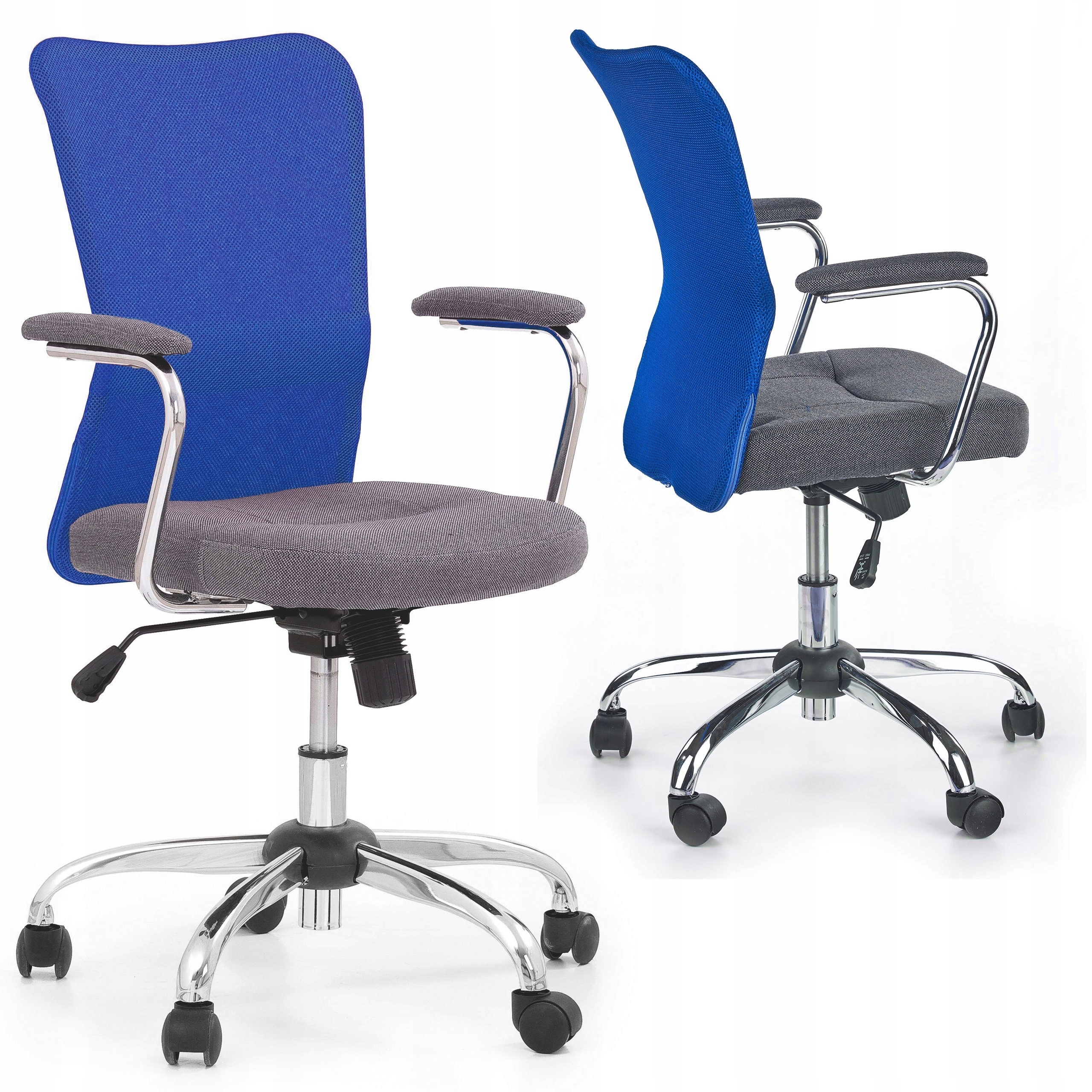 Fotel Biurowy Obrotowy Andy Niebieski Halmar