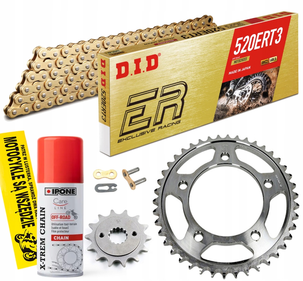 DID520ERT3G&G-110 JTF432.14 - КОМПЛЕКТ ПРИВОДА DID JT SUZUKI DR 350 1990-1993