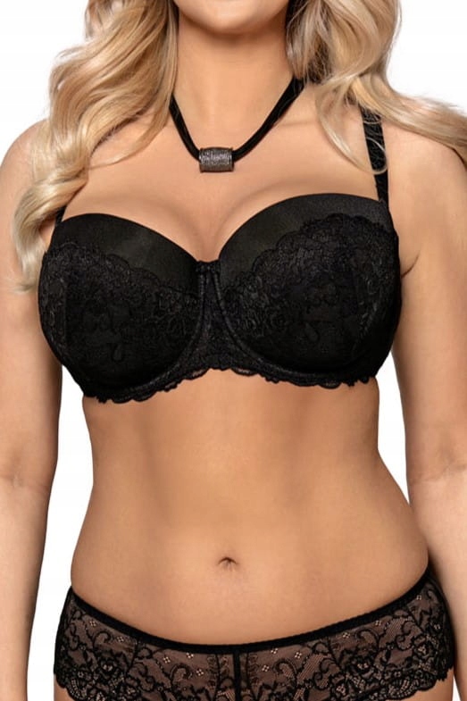 Dámská podprsenka bardotka Vena VB-235 černá [Velikost 70F]