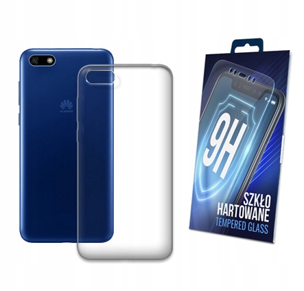 

Etui Przezroczyste + Szkło do Huawei Y5 2018 Case