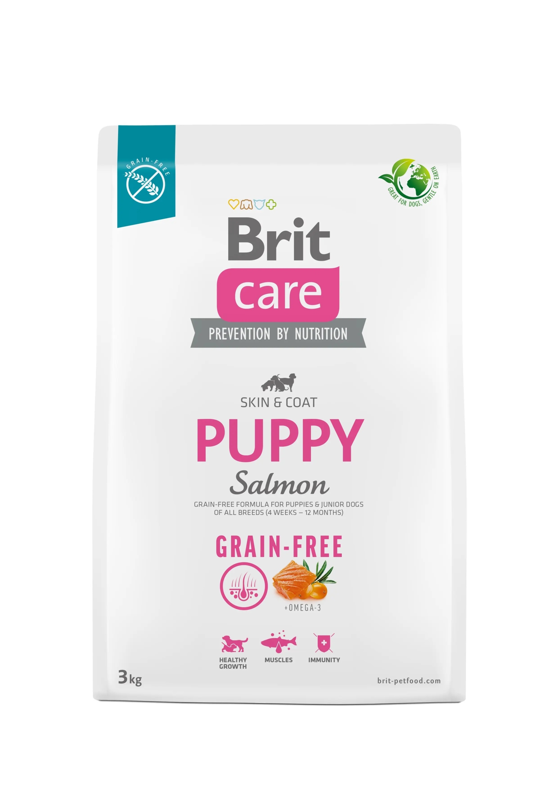 Levně Brit Care Grain Free Puppy Salmon 3 kg pro štěňata a mladé psy