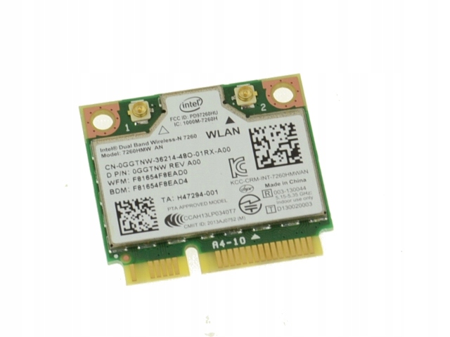 

Karta WiFi Wlan Wireless Bluetooth Dell Ggtnw