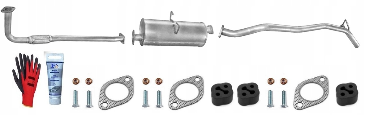 Kia K2700 2.7D tlumič výfuku sada trubky bonus