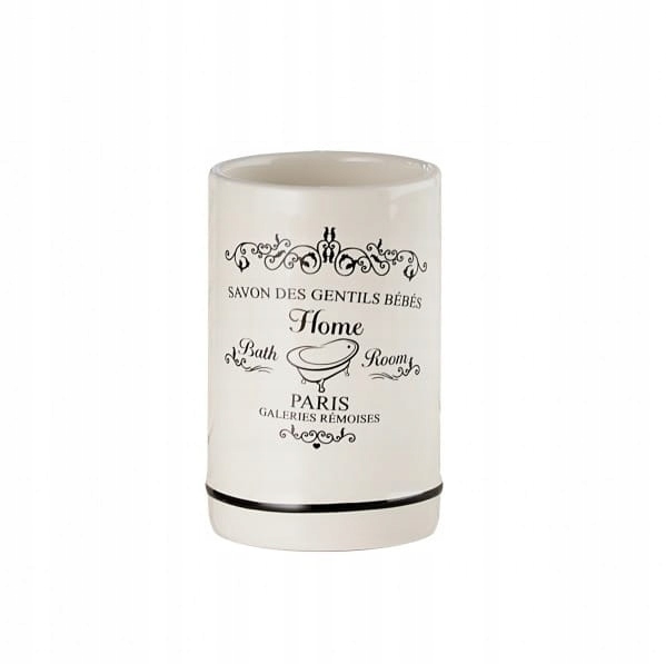 

Kubek łazienkowy ceramika Paris kremowy ecru