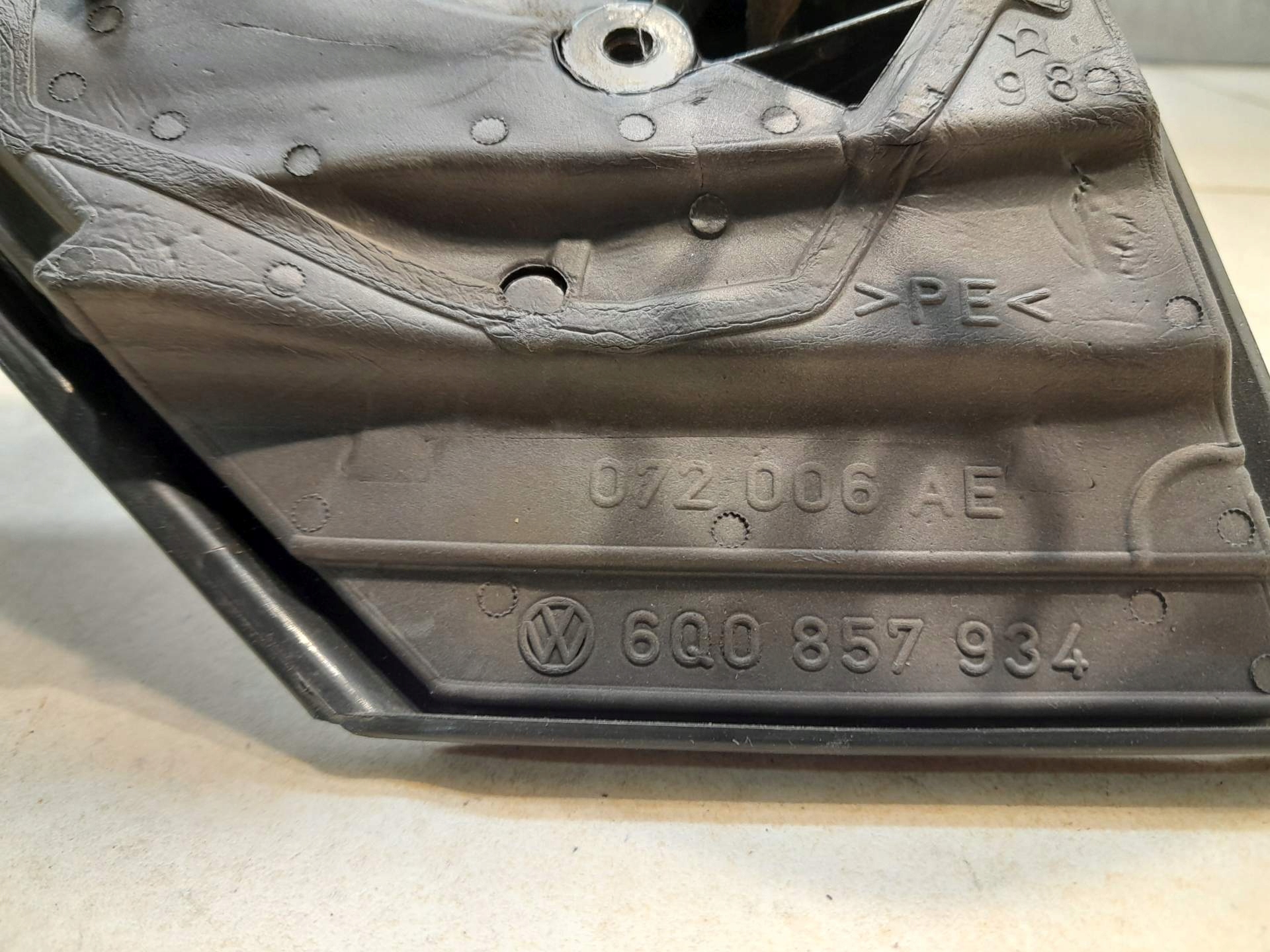 mirror right 5 PIN VW POLO IV 1.2 6Q0857934
