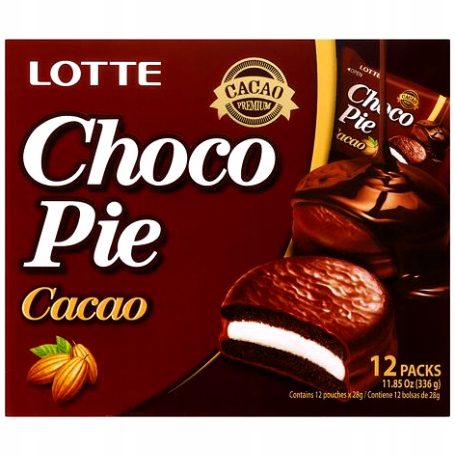 2x Choco Pie Cacao, celá krabička (12 x 28 g) Lotte
