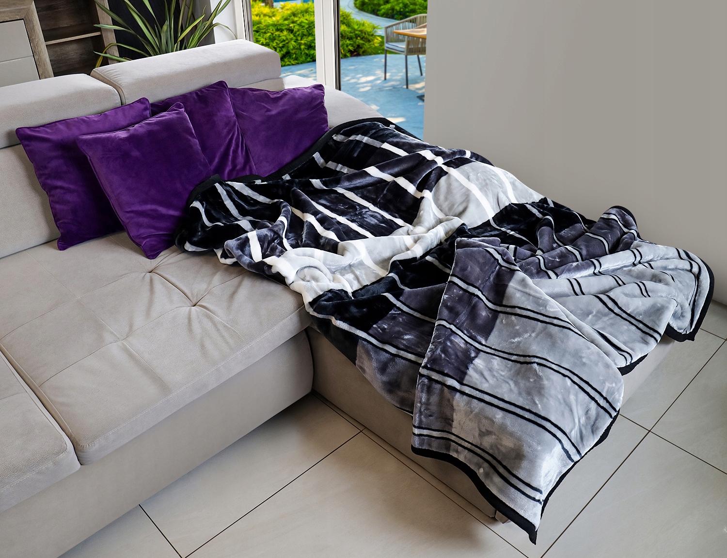 KOC AKRYLOWY 160X200 BARDZO GRUBY PRZYJEMNY BAJON Kod producenta Pasy