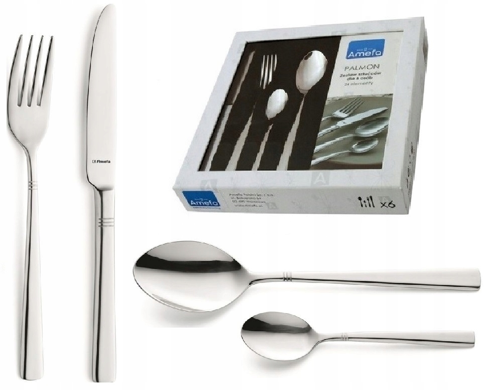 

Amefa 24 Sztućce Zestaw Modern 8410 Komplet Palmon