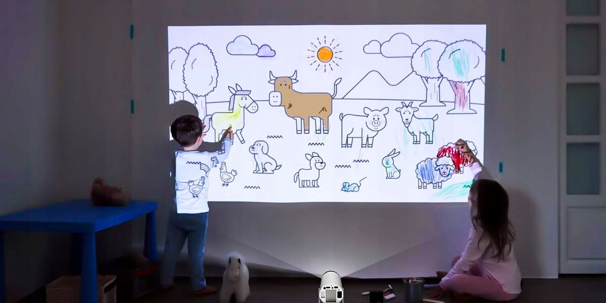 Projektor ANDROID rzutnik 4K WIFI PRZENOŚNY SMART FULL HD HY300 PRO LERTZ Żywotność lampy w trybie normalnym 30000 h