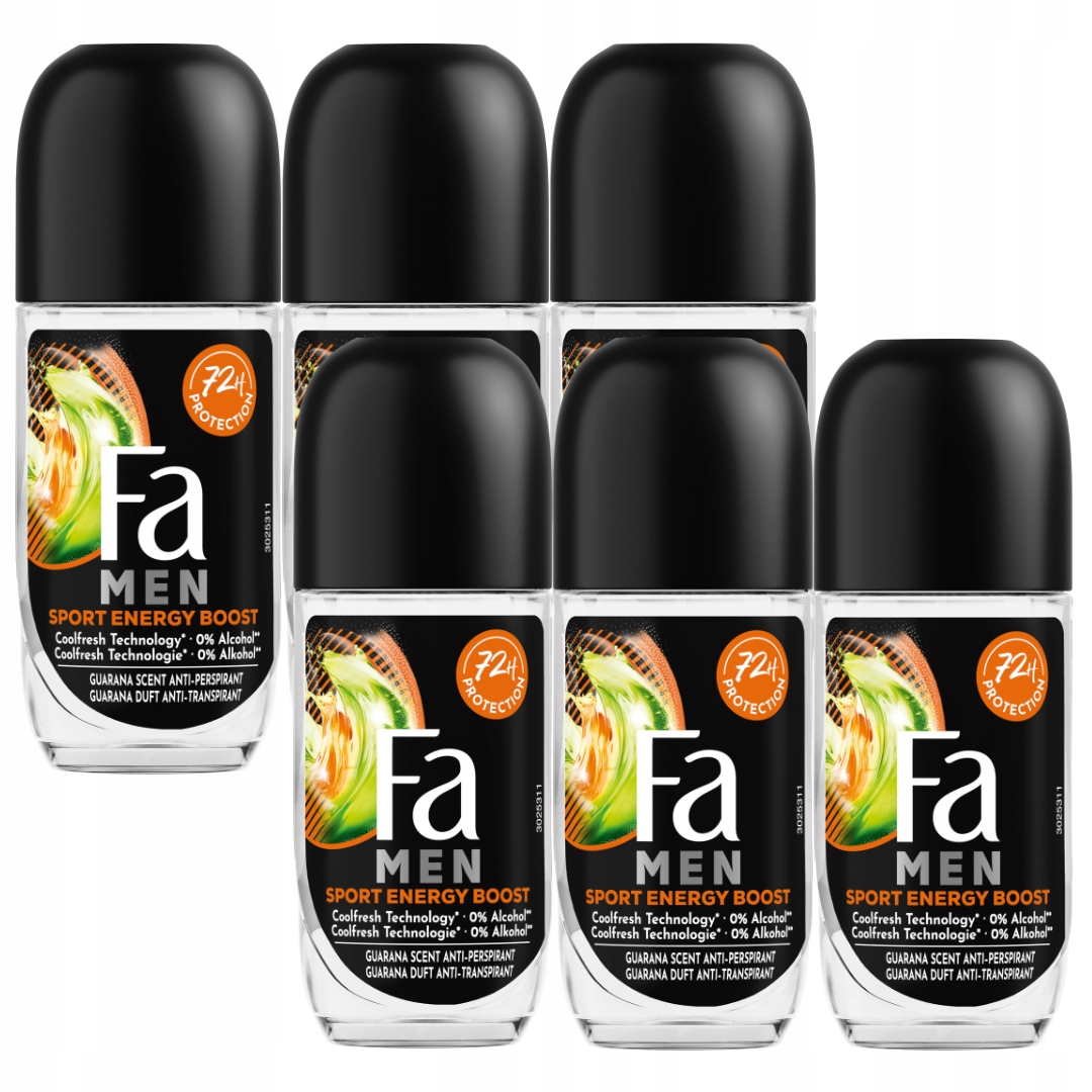 Fa Men Kuličkový antiperspirant Sport Energy 6x50 ml