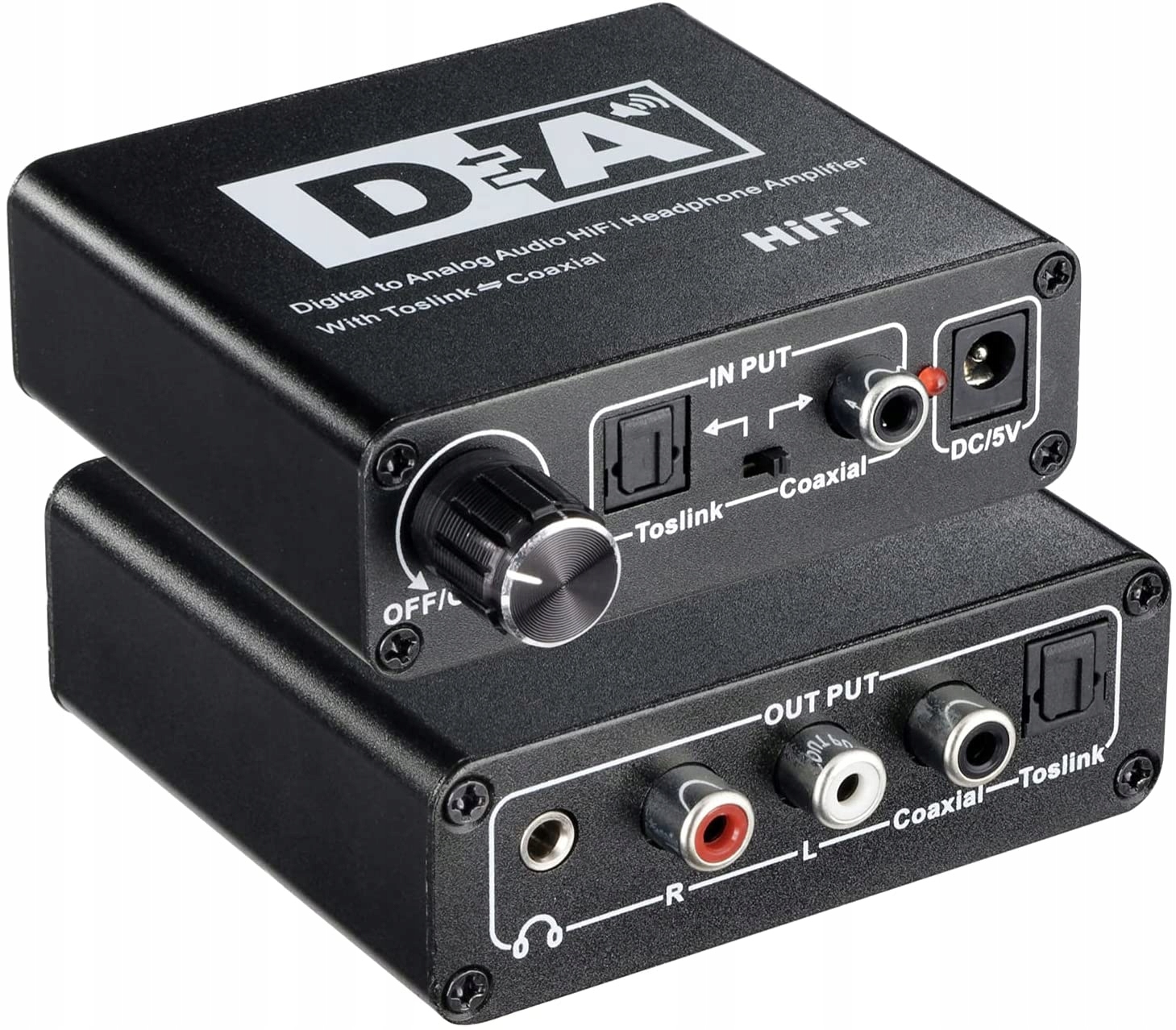 

Konwerter audio Dac cyfrowy na analogowy Toslink