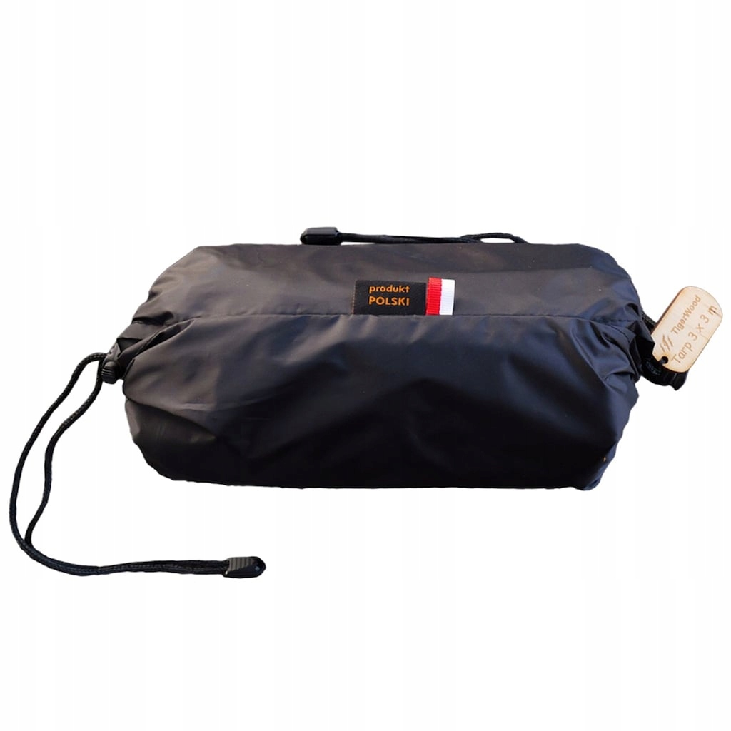 Plachta bivakovací turistická plachta TigerWood Tarp T2 3 x 3 m černá