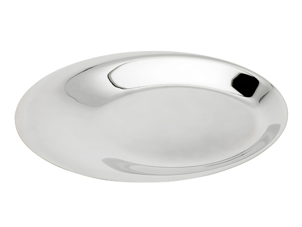 Stelton Norman Foster Podnos Patera Ocelový 46 cm Stříbrná Zlatá Leštěná