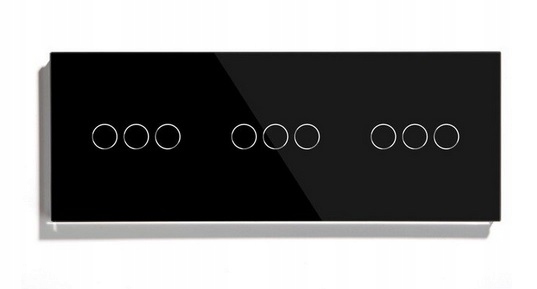 Dotykový Spínač Svetla 3+3+3 Wifi 9 Tlačidiel