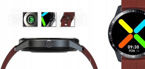 SMARTWATCH G. ROSSI SW018-4 CZERWONY ZEGAREK NA PREZENT ELEGANCKI Obsługa ładowania bezprzewodowego nie