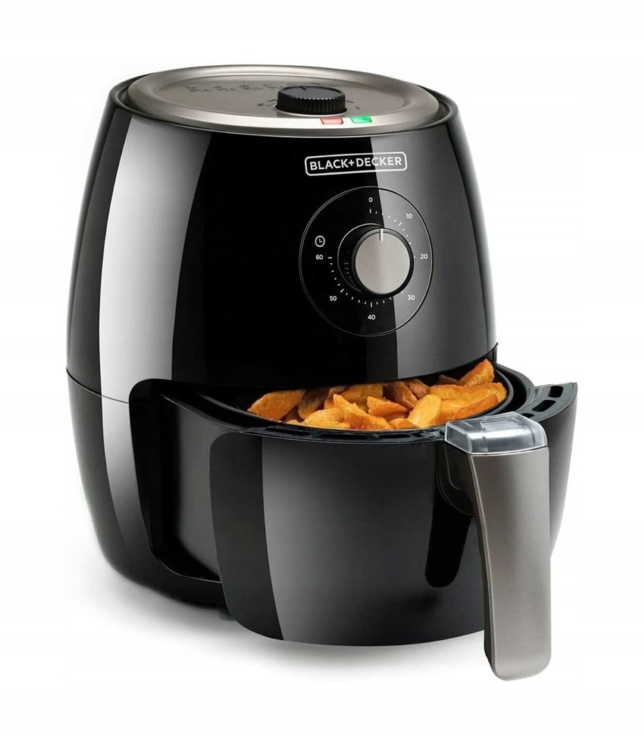 Fritéza Black+Decker, BXAF2500E, horkovzdušná, objem 2,5 L, časovač, 1500 W