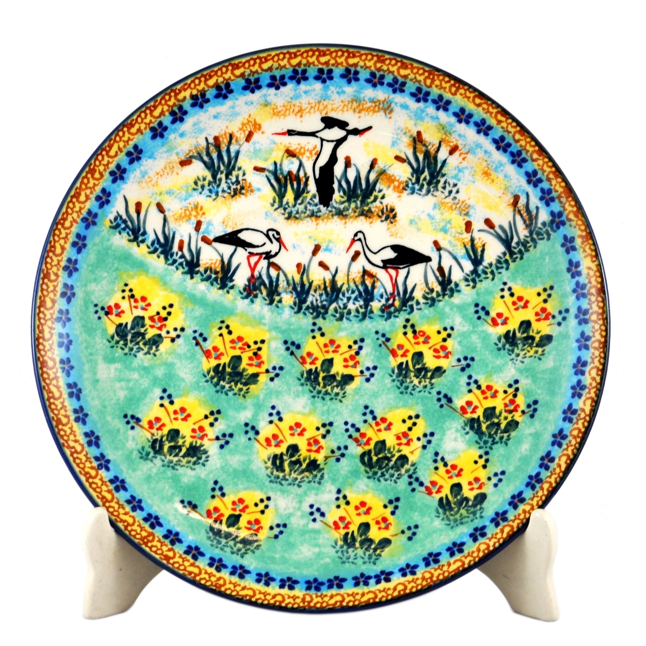 TALERZ ŚNIADANIOWY 22CM CERAMIKA BOLESŁAWIEC WK74