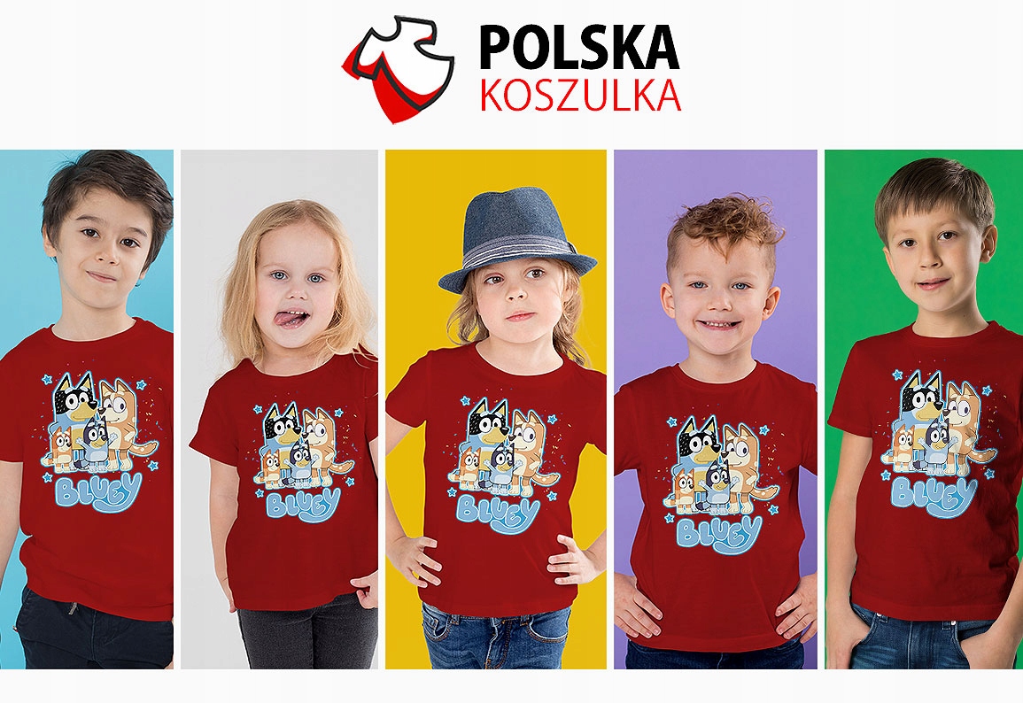KOSZULKA DZIECIĘCA T-SHIRT DLA DZIECKA BLUEY BLUE 140 PREZENT JAKOŚĆ Liczba sztuk w ofercie 1 szt.