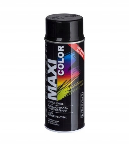 Lakier Motip Maxi Color 400 ml SPRAY RAL 9011 czarny