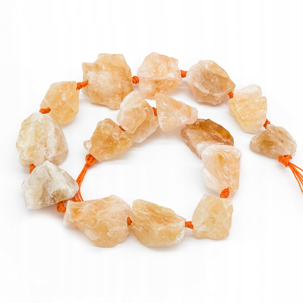 Korálky Přírodní Citron, Bryndáčky, 16-28x9-20x10-25mm, 14ks/36cm/nit