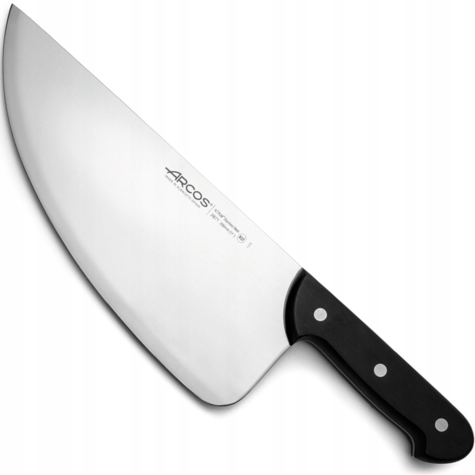 Sekáčik na ryby Arcos, čepeľ 290 mm, celková dĺžka 415 mm, šírka 109 mm, 55 Hrc