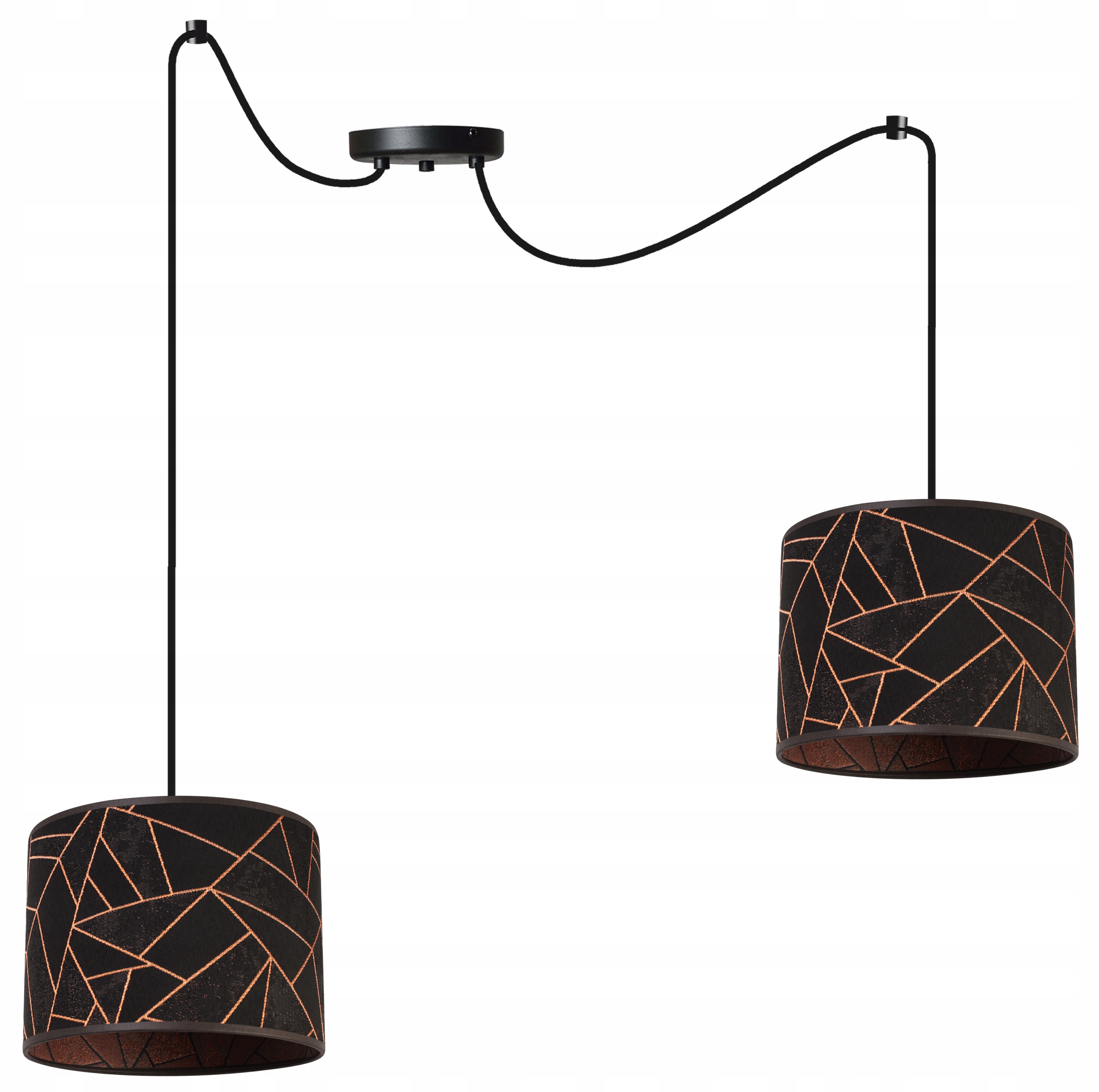 Závěsné Stropní Svítidlo Lustr Stínidlo Pavouk Měď Moderní Elegantní