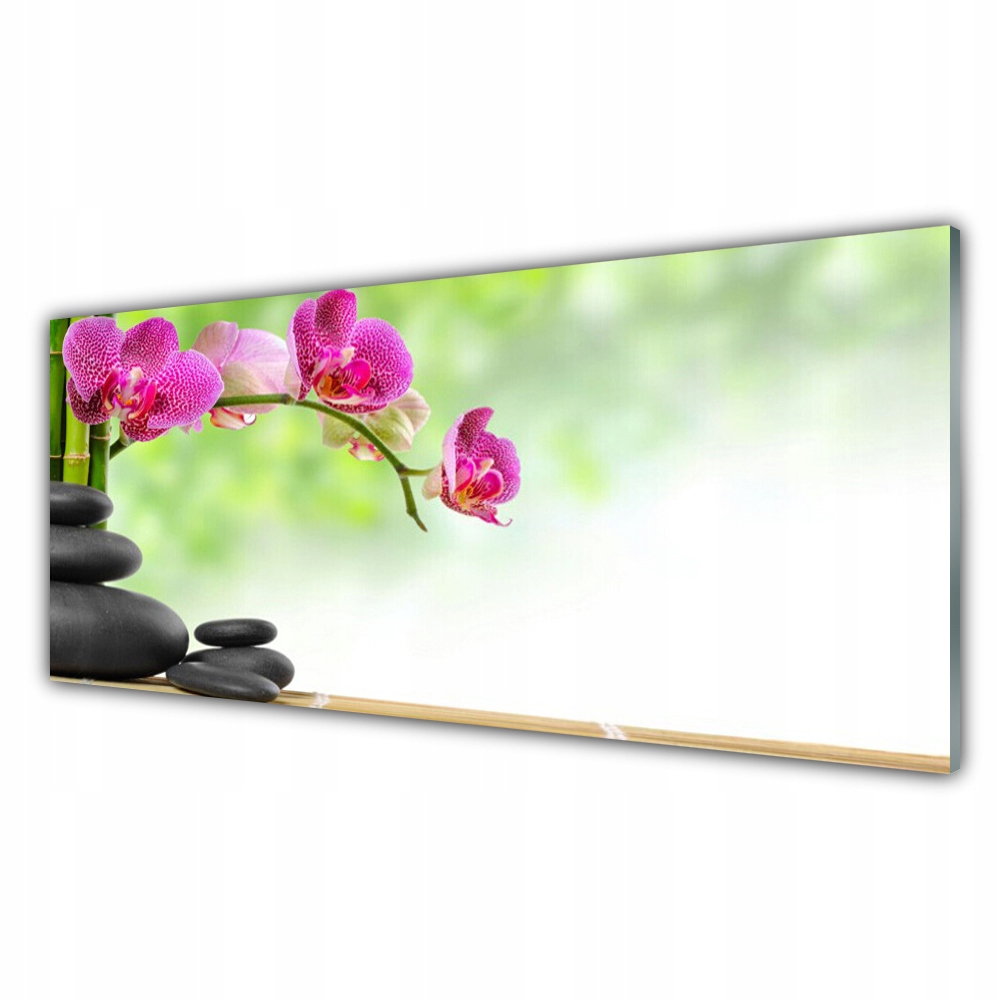 

Obraz akrylowy 125x50 Pędy Bambusa Kamie Zen Spa