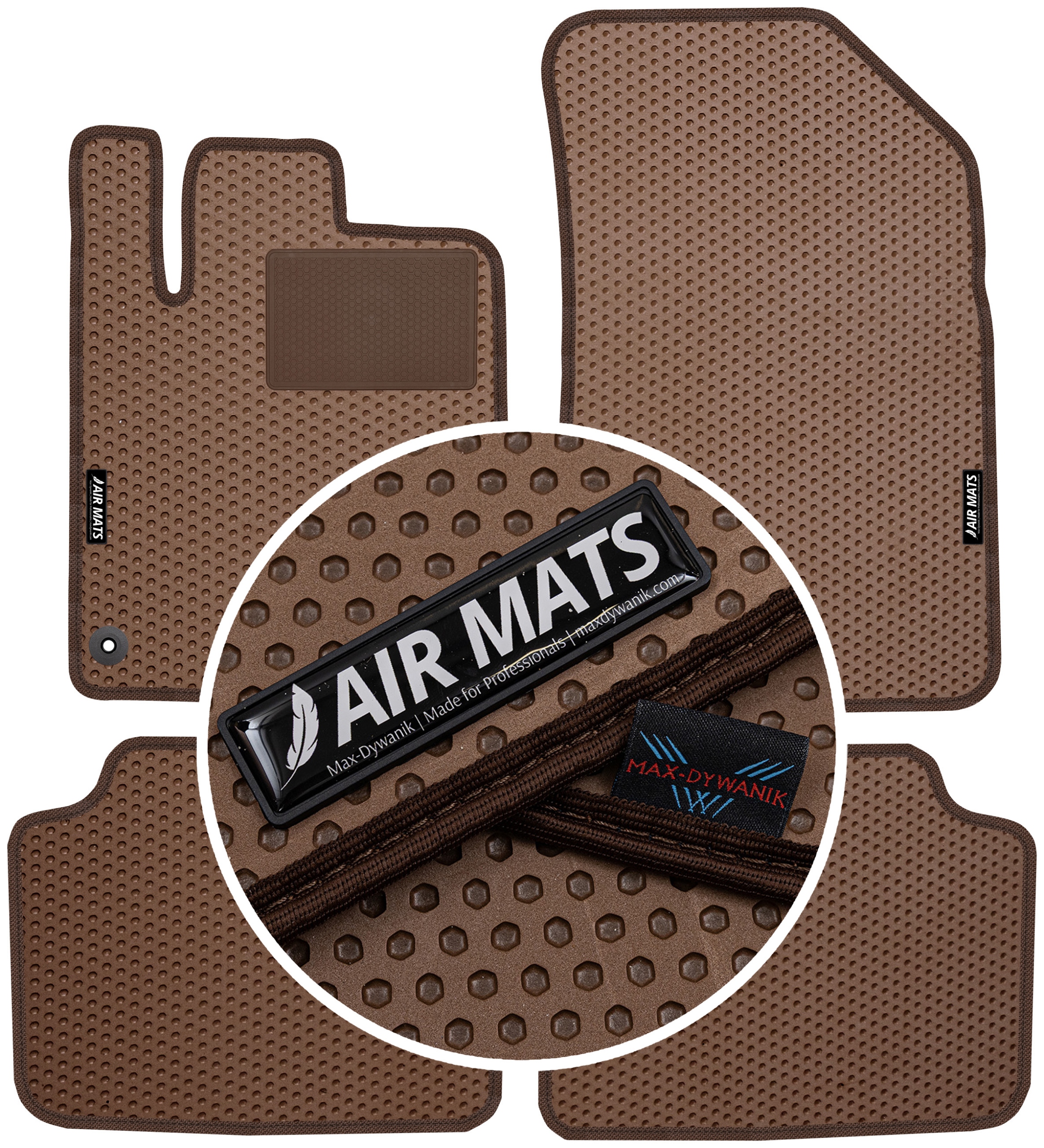 Citroen C5 I 2001-2008 Gumové koberce Air Mats Hnědé
