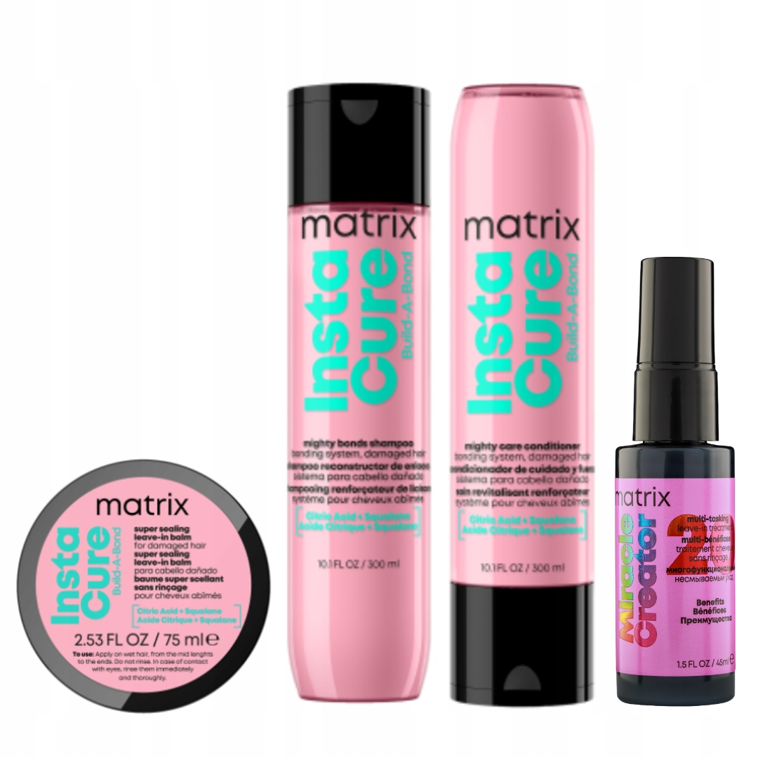 Matrix Limitowany Zestaw Instacure Build-A-Bond: szampon, odżywka, balsam