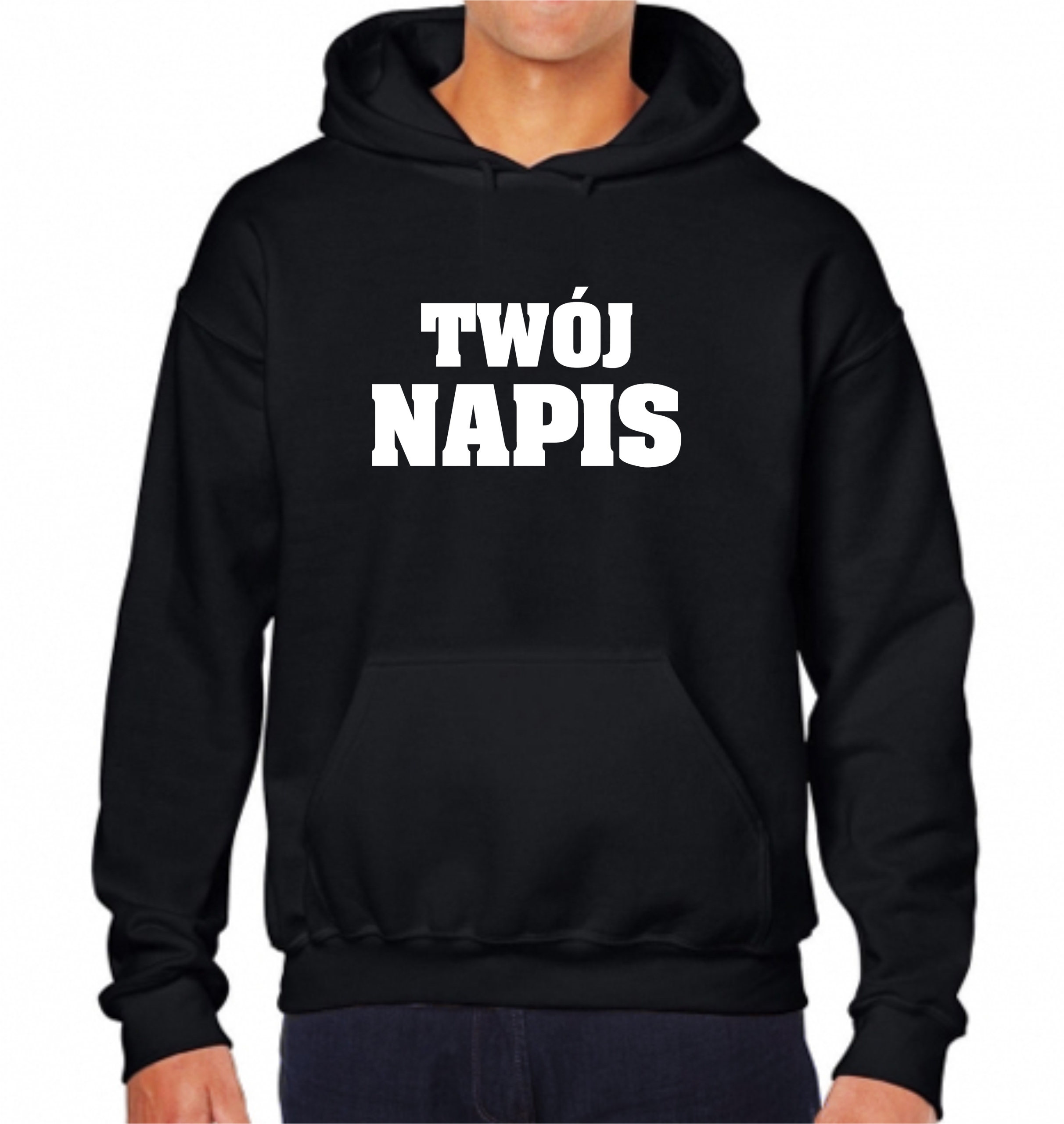 Pánská Mikina S Kapucí (klokanka) Vlastní Potisk Loga Text Dárek