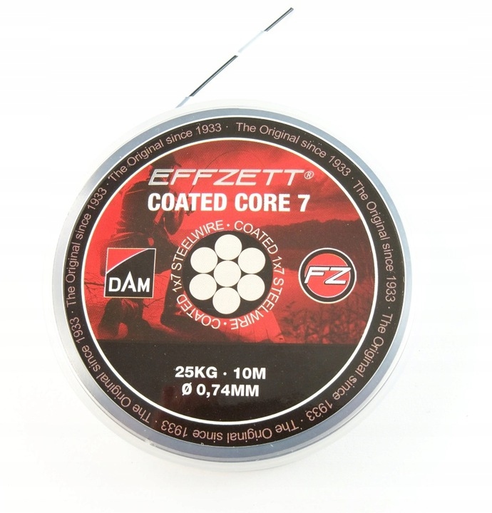 

Materiał przyponowy Dam Coated Core7 10m 25kg