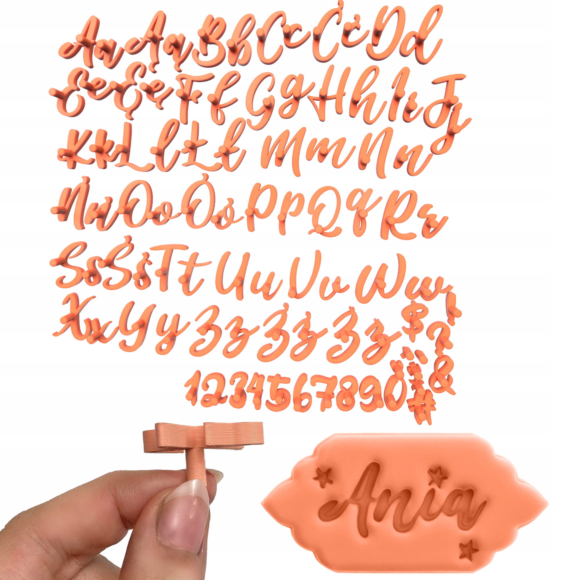 Alfabet Dortová písmenka cukrové hmoty Smile Mini Organizer