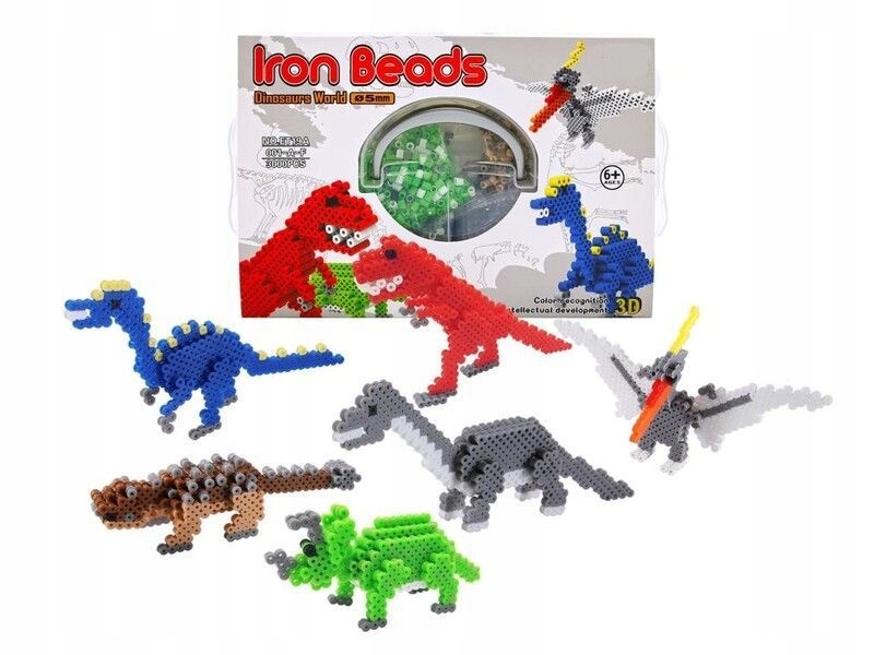 

Koraliki Do Prasowania Zestaw Dinozaury 3D 3000szt