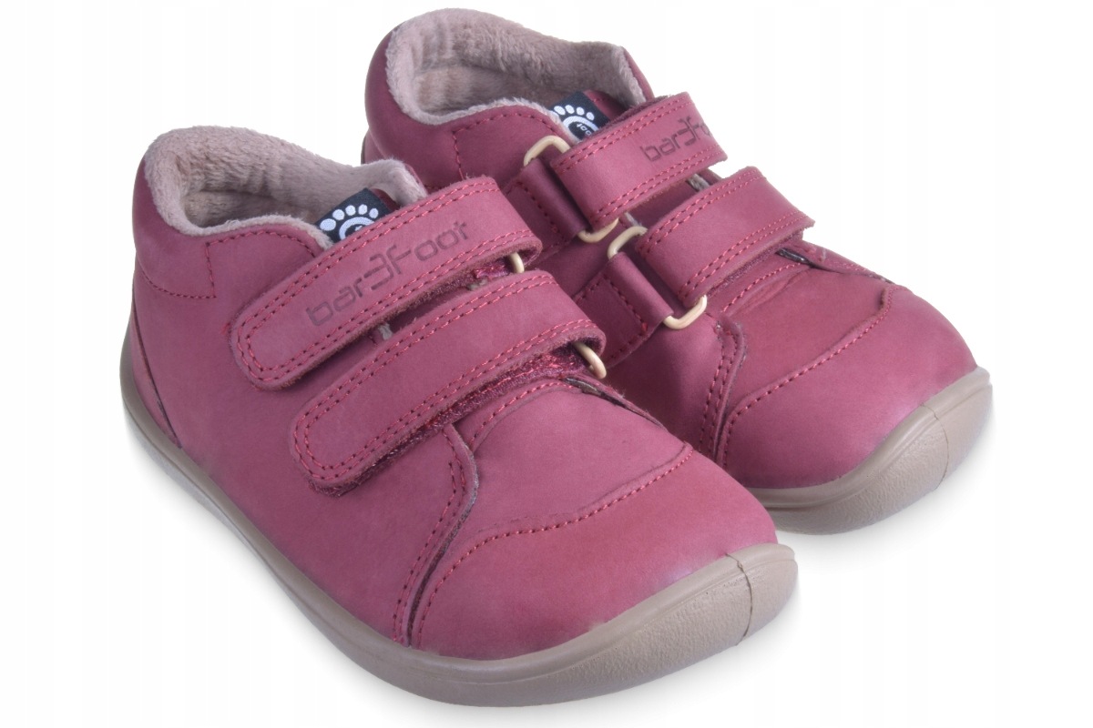 Barefoot Buty dziecięce dla dziewczynki skórzane Ocieplane 3f Bar3foot 30