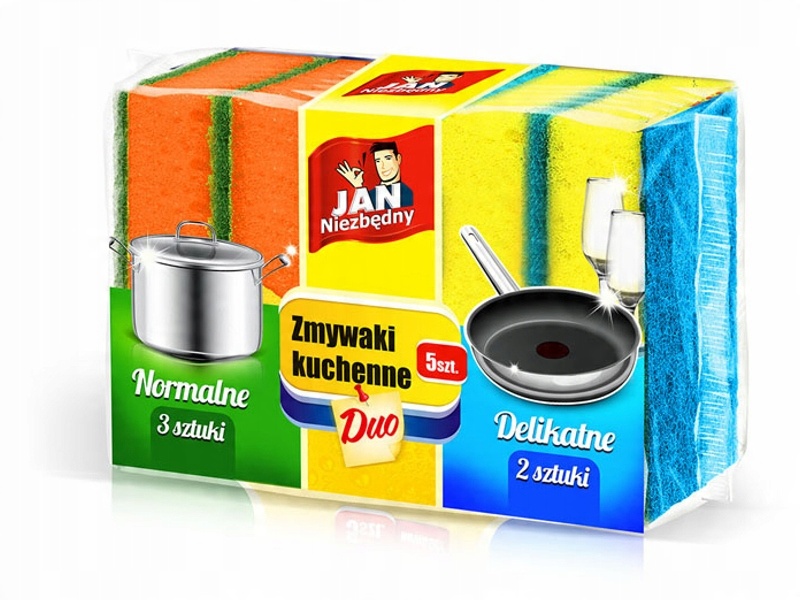 

Jan Niezbędny Zmywak Zmywaki Kuchenne Duo 5 Sztuk