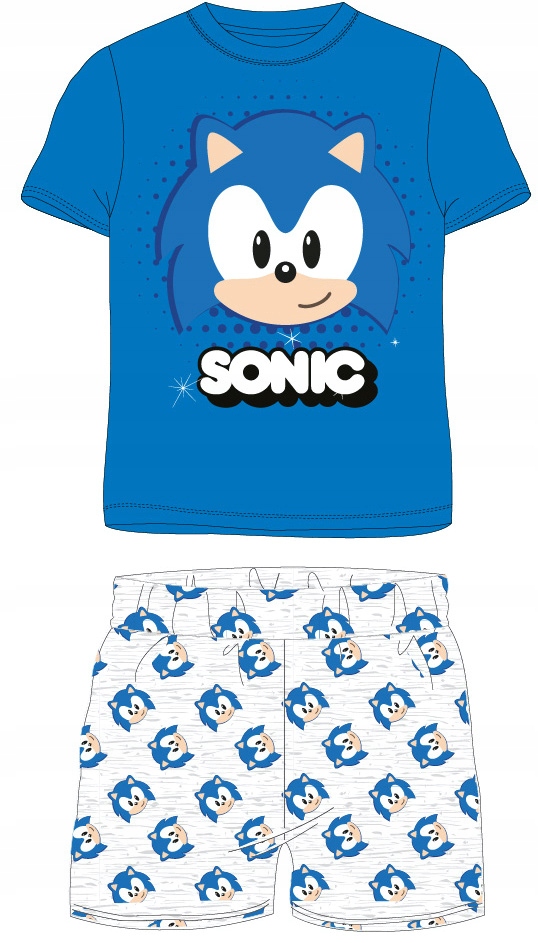 

Sonic Piżama Chłopięca Piżamka Krótki Rękaw 104