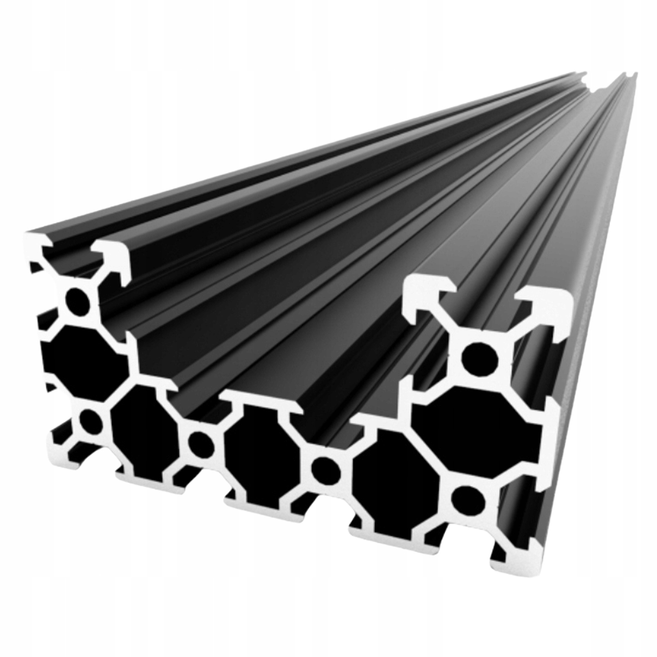 Hliníkový Profil C-beam V-slot Černý O Délce 100 CM Profil 40X80
