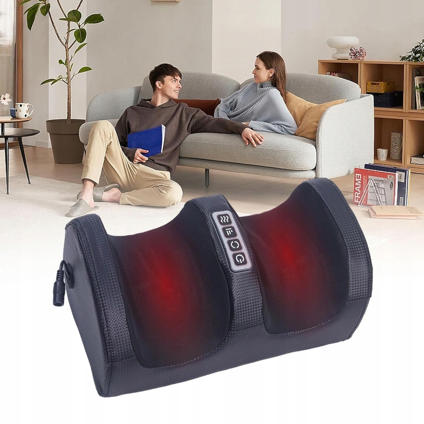 Masażer Stóp I Łydek Shiatsu – Elektryczny, Ucisk Powietrzny, Rolki,