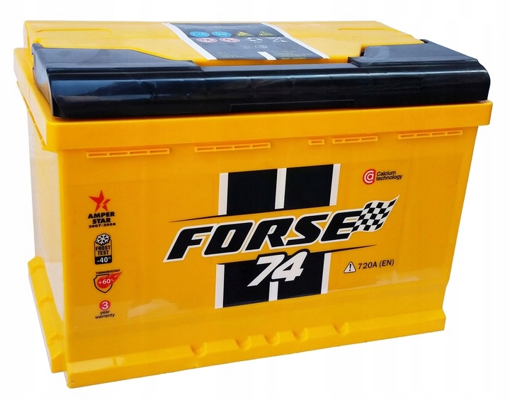 WF74P - Аккумулятор WESTA FORSE P + 74Ah 720A + пикап в сборе